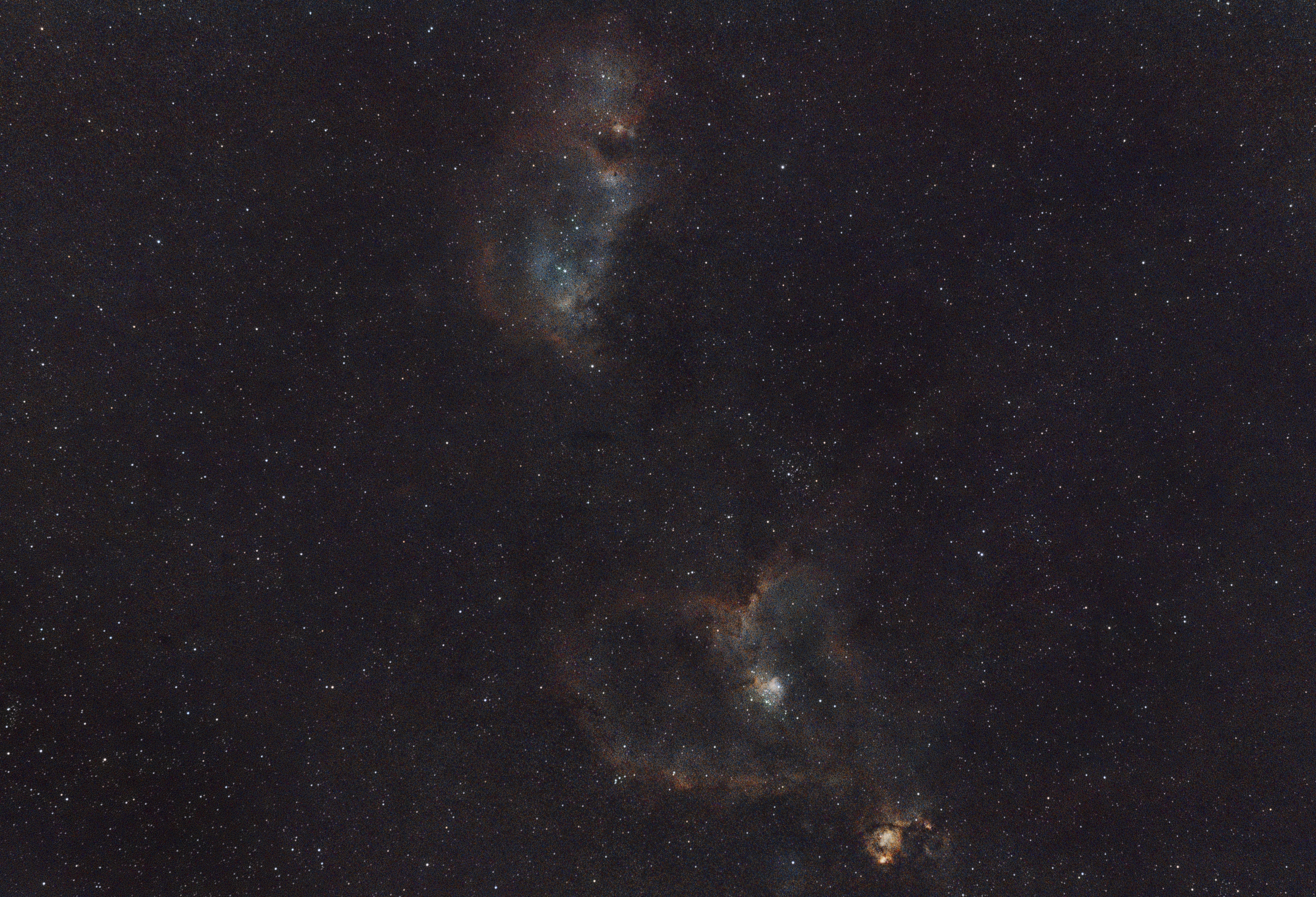 Heart and Soul Nebula astrophotography image